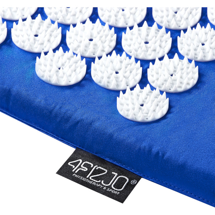 Акупунктурний килимок (аплікатор Кузнєцова) з валиком 4FIZJO 72x42cm Blue/White (4FJ0023)