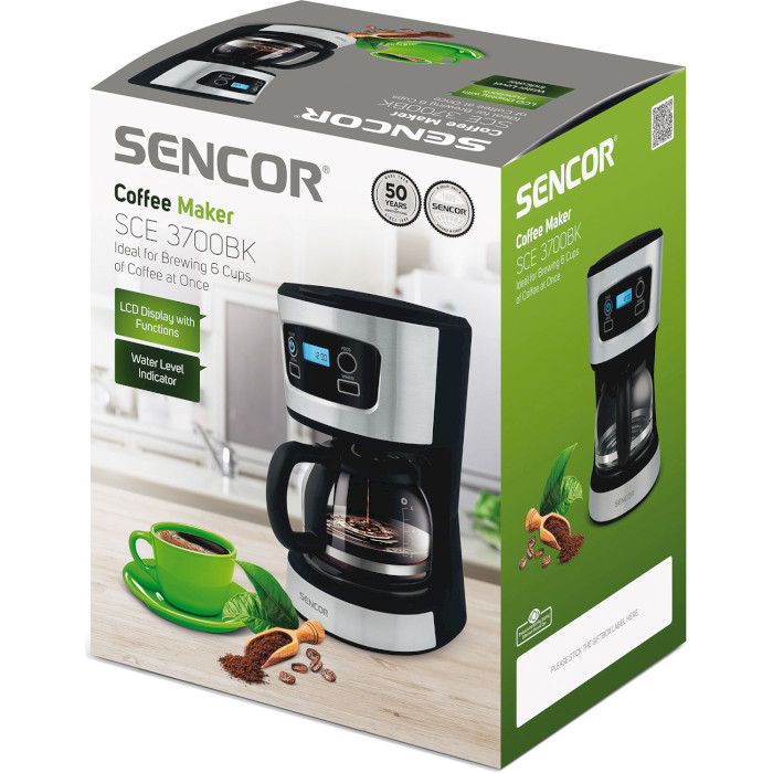 Крапельна кавоварка SENCOR SCE 3700BK (41009150)