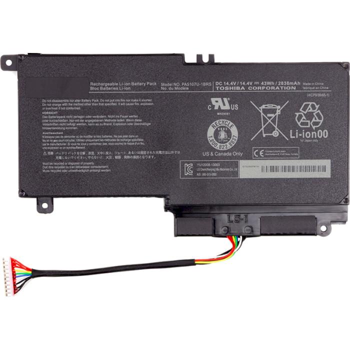 Аккумулятор POWERPLANT для ноутбуков Toshiba Satellite L55 14.4V/2838mAh/41Wh (NB510269)