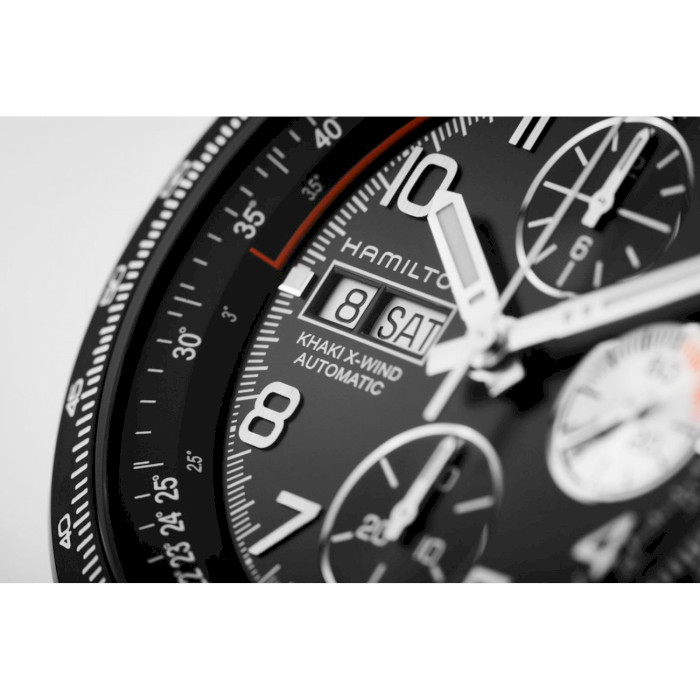 Khaki Aviation X Wind Auto Chrono 45 mm Black Dial HAMILTON Khaki Aviation X Wind Auto Chrono 45 mm Black Dial H77736733