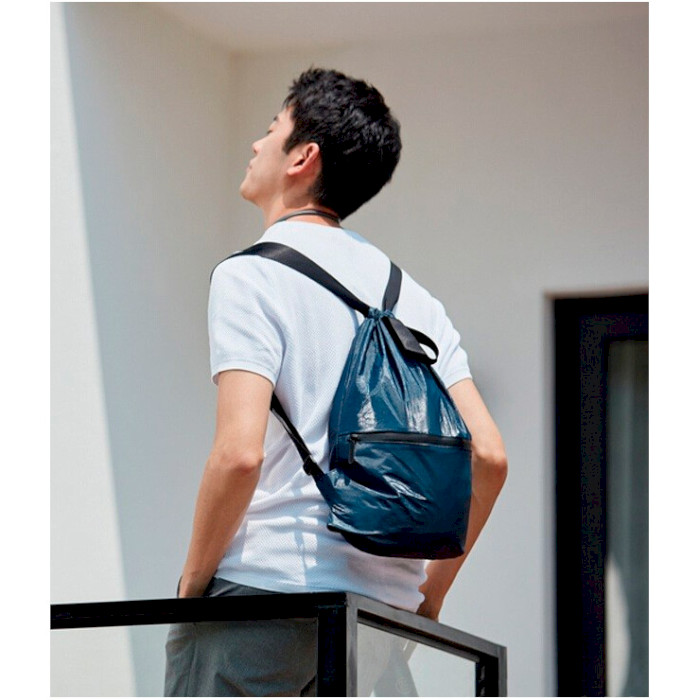 Рюкзак складаний XIAOMI 90FUN Lightweight Urban Drawstring Backpack Blue
