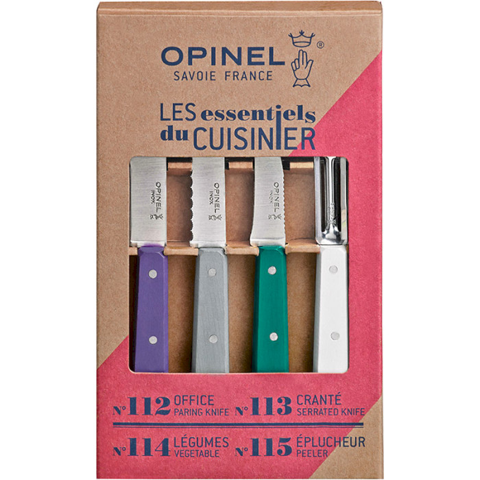 Набір кухонних ножів OPINEL Les Essentiels Art Deco 4пр (001939)