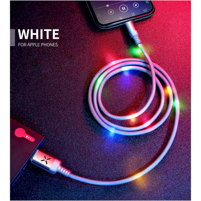 Кабель MCDODO X Series Voice Control Apple Lightning White 1м (CA-5840)