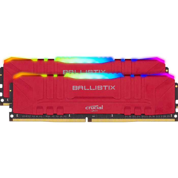 Модуль памяти CRUCIAL Ballistix RGB Red DDR4 3200MHz 32GB Kit 2x16GB (BL2K16G32C16U4RL)