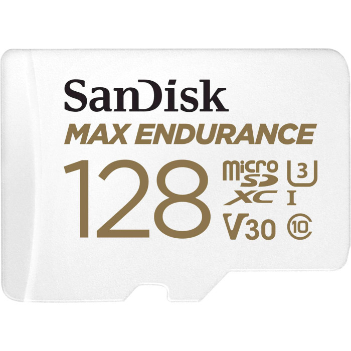 Карта памяти SANDISK microSDXC Max Endurance 128GB UHS-I U3 V30 Class 10 + SD-adapter (SDSQQVR-128G-GN6IA)