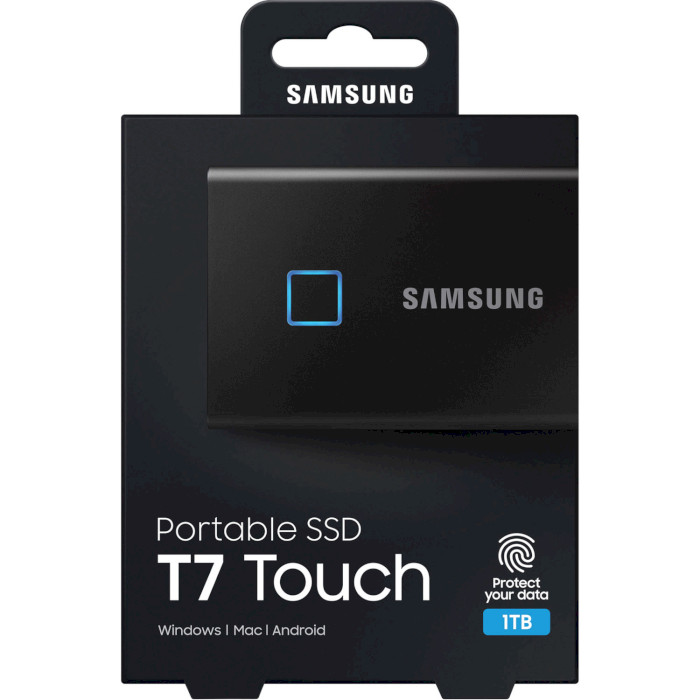 Портативний SSD диск SAMSUNG T7 Touch 1TB USB3.2 Gen1 Black (MU-PC1T0K/WW)