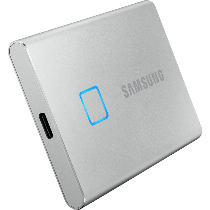 Портативный SSD диск SAMSUNG T7 Touch 1TB USB3.2 Gen1 Silver (MU-PC1T0S/WW)