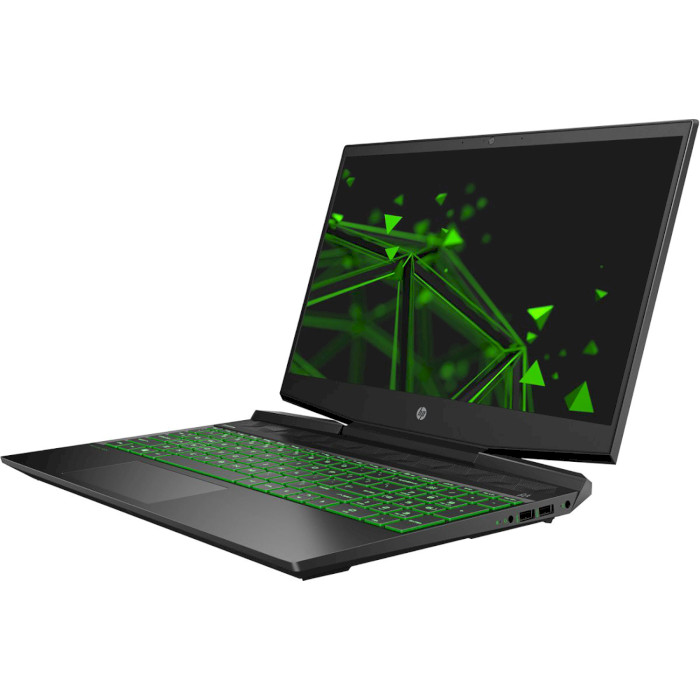 Ноутбук HP Pavilion Gaming 15-dk0019ur Shadow Black/Green Chrome (7MX21EA)