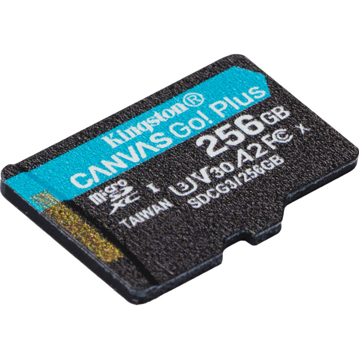 Карта пам'яті KINGSTON microSDXC Canvas Go! Plus 256GB UHS-I U3 V30 A2 Class 10 (SDCG3/256GBSP)