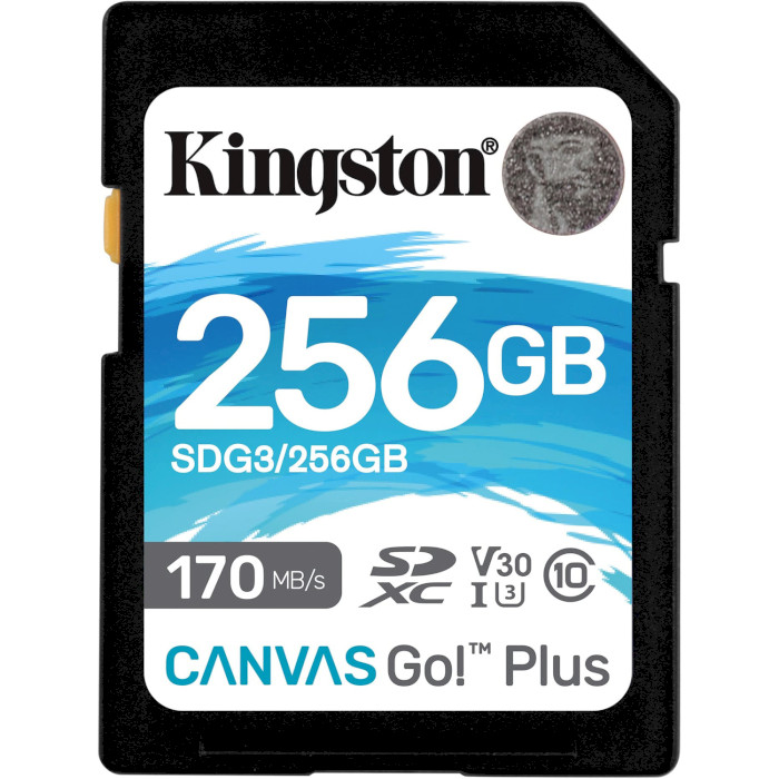 Карта пам'яті KINGSTON SDXC Canvas Go! Plus 256GB UHS-I U3 V30 Class 10 (SDG3/256GB)