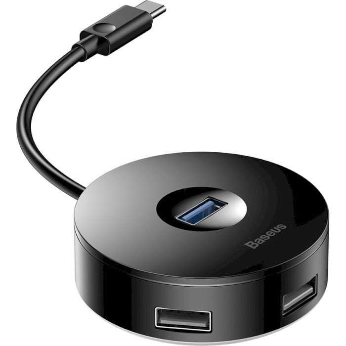 USB хаб BASEUS Type-C Round Box Black (CAHUB-G01)