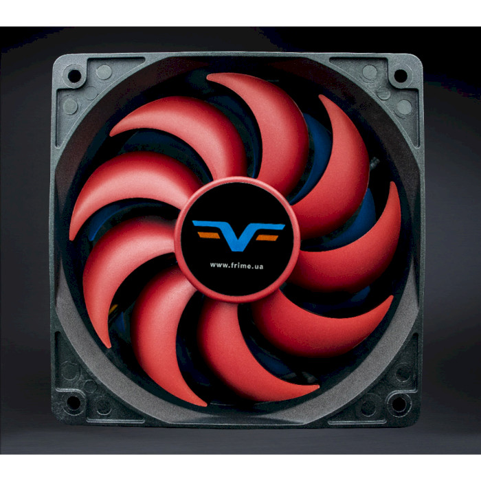 Вентилятор FRIME 120x25 Black/Red 2BB PWM (FF120252BBPWM)
