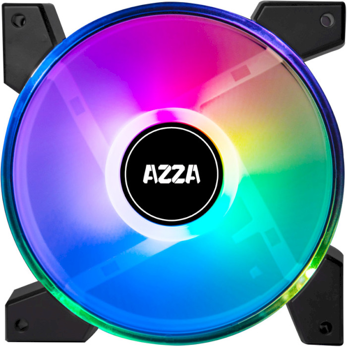 Комплект вентиляторів AZZA Hurricane II Digital RGB 4-Pack (FNAZ-12DRGB2-241)