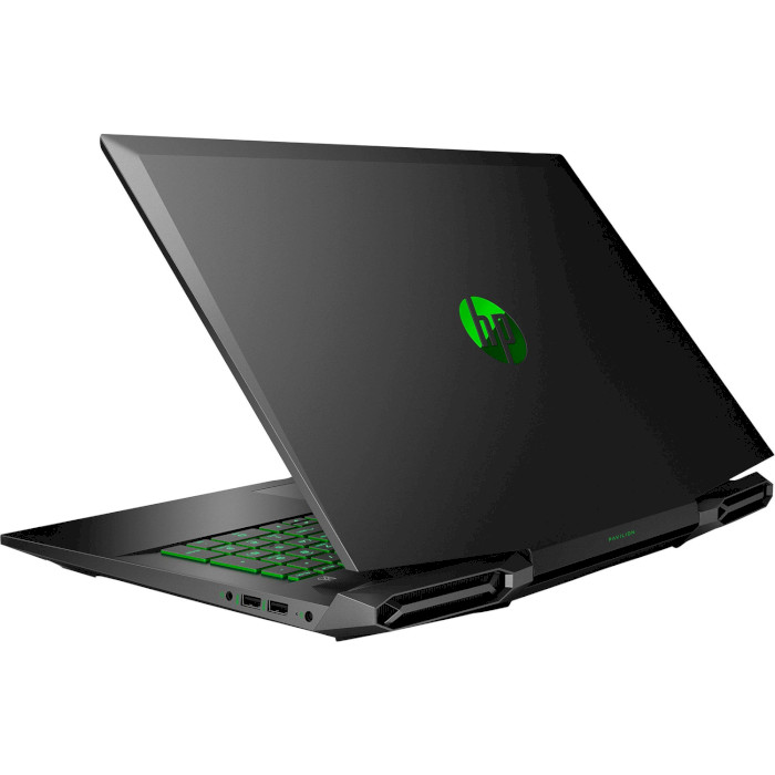 Ноутбук HP Pavilion Gaming 17-cd0011ur Shadow Black/Green Chrome (7DY42EA)