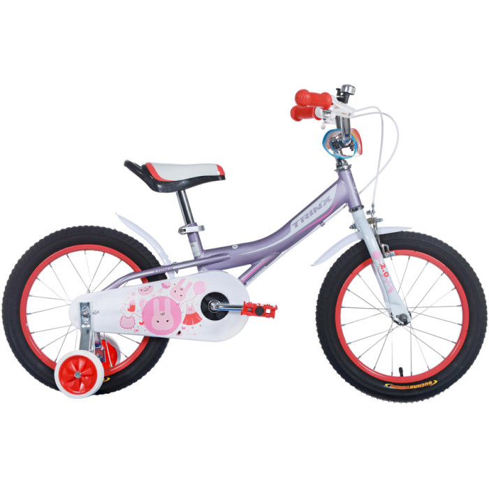 Велосипед дитячий TRINX Princess 2.0 16" Pink/Pink/White