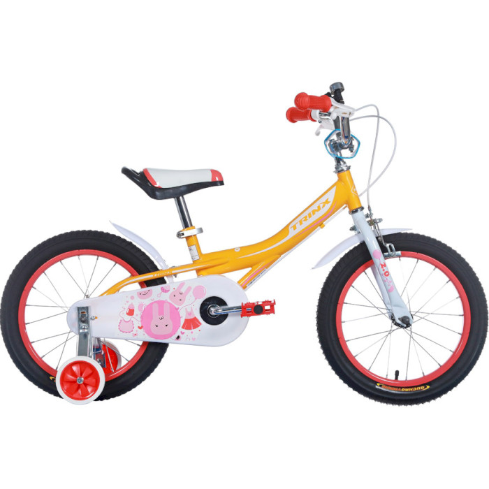 Велосипед детский TRINX Princess 2.0 16" Yellow/Pink/White