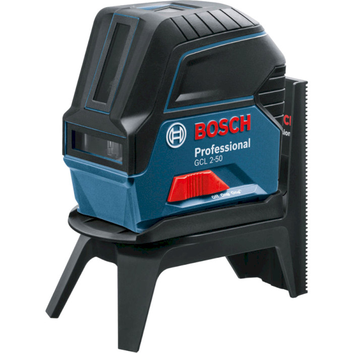Нивелир лазерный BOSCH GCL 2-50 Professional + держатель RM1 + зажим BM3 + приёмник LR6 + кейс (0.601.066.F01)
