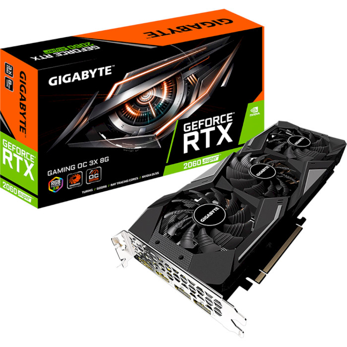 Видеокарта GIGABYTE GeForce RTX 2060 Super Gaming OC 3X 8G V2 (GV-N206SGAMING OC-8GD REV2.0)