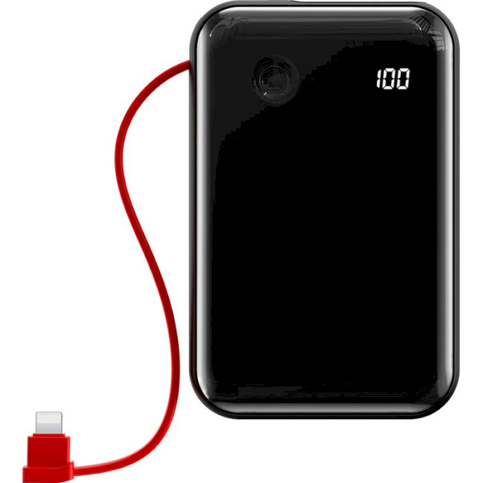 Повербанк BASEUS Mini S Digital Display 3A Powerbank w/Lightning Cable 10000mAh Black (PPXF-B01)