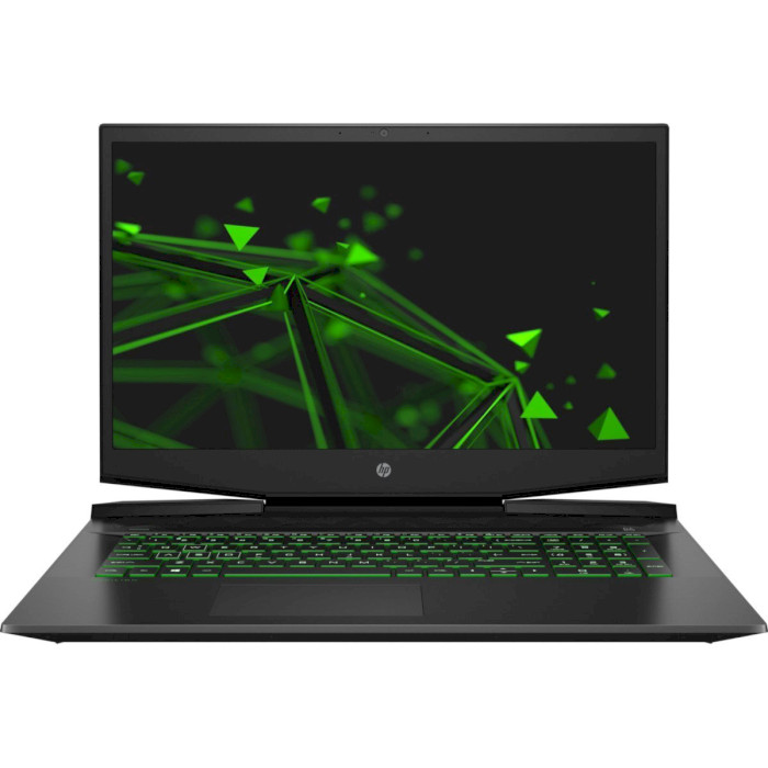 Ноутбук HP Pavilion Gaming 17-cd0006ur Shadow Black/Green Chrome (7DW33EA)
