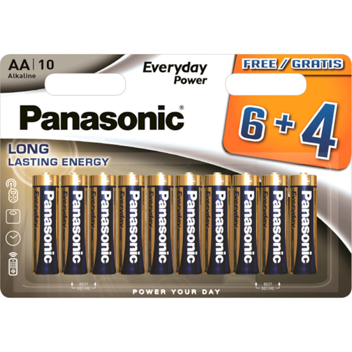 Батарейка PANASONIC Everyday Power AA 10шт/уп (LR6REE/10B4F)