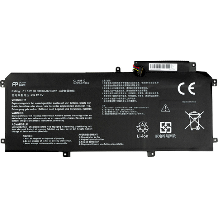 Акумулятор POWERPLANT для ноутбуків Asus Zenbook UX330 11.55V/3000mAh/35Wh (NB431168)