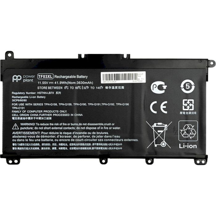 Акумулятор POWERPLANT для ноутбуків HP Pavilion 15-CD 11.55V/3630mAh/42Wh (NB461394)