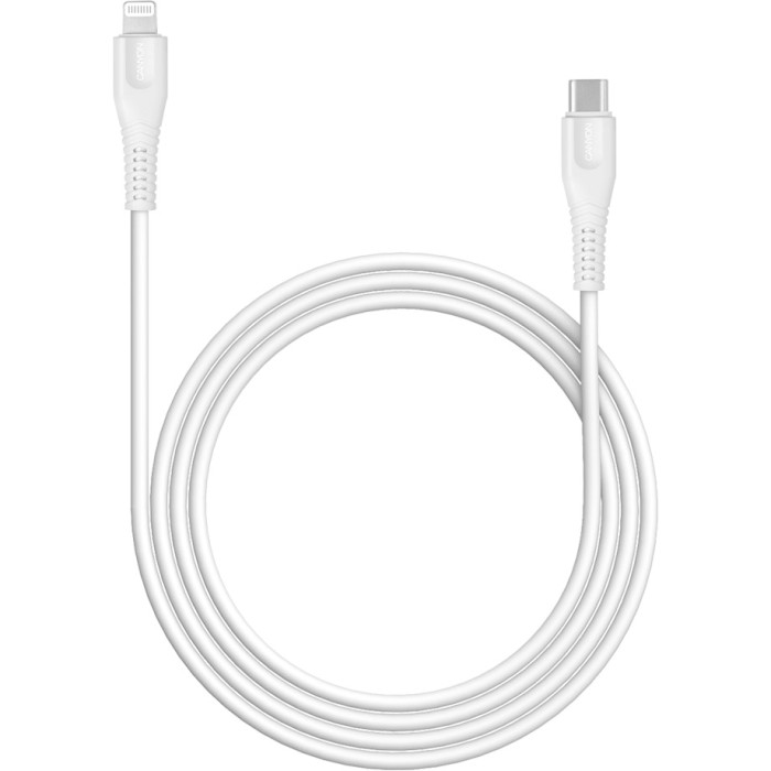 Кабель CANYON MFI-4 Charge & Sync USB-C to Lightning 1.2м White (CNS-MFIC4W)