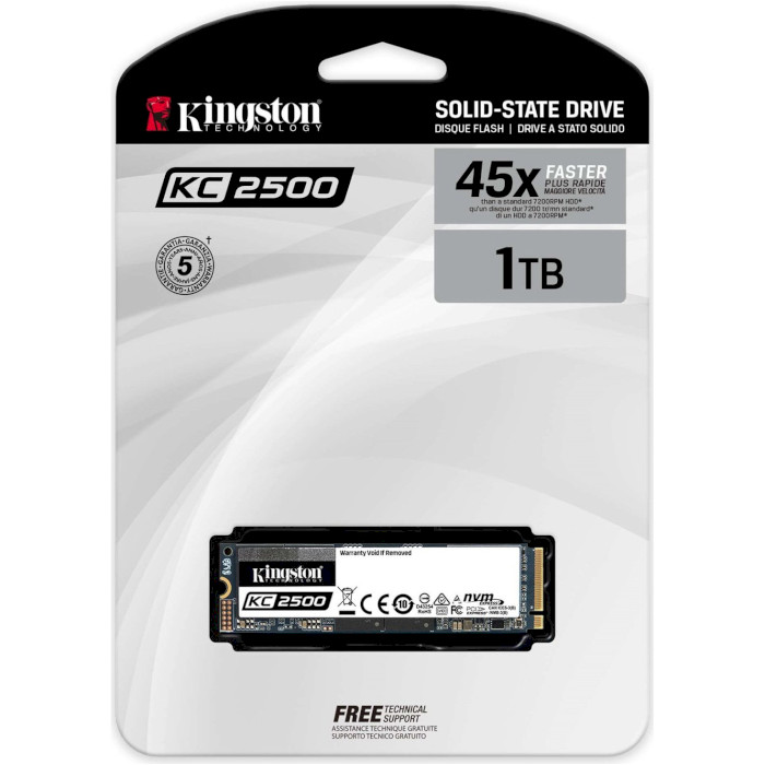 SSD диск KINGSTON KC2500 1TB M.2 NVMe (SKC2500M8/1000G)