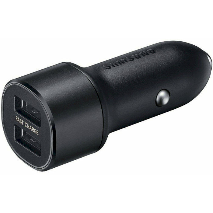 Автомобильное зарядное устройство SAMSUNG EP-L1100W Dual USB Fast Charge Black w/Micro-USB cable (EP-L1100WBEGRU)