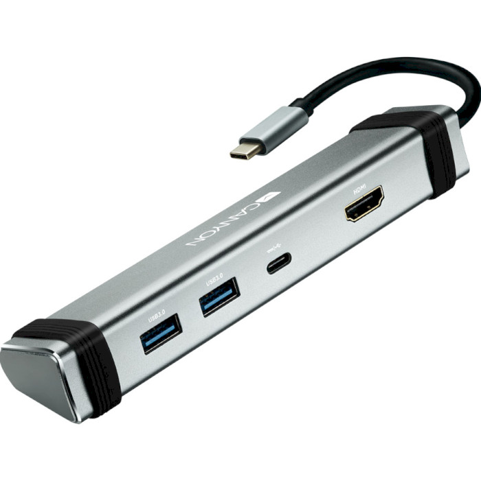 Док-станція для ноутбука CANYON DS-3 USB-C Multiport Hub 4-in-1 (CNS-TDS03DG)