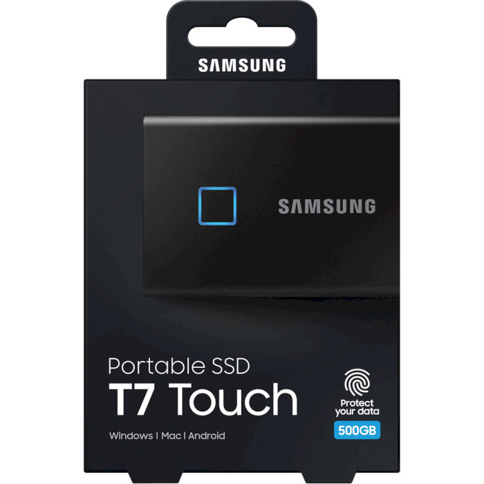 Портативний SSD диск SAMSUNG T7 Touch 500GB USB3.2 Gen1 Black (MU-PC500K/WW)