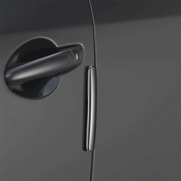 Набор защитных молдингов BASEUS Streamlined Car Door Bumper Strip 4pcs Black (CRFZT-01)