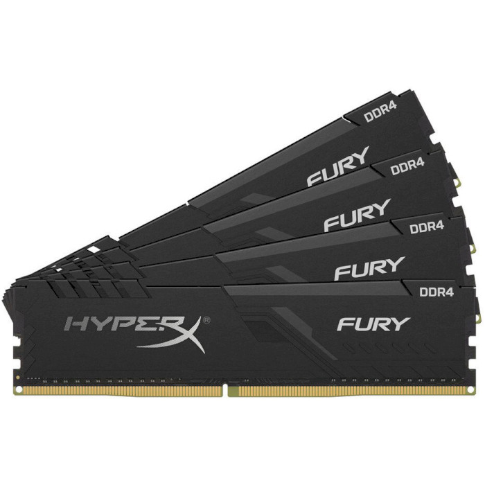 Модуль пам'яті HYPERX Fury Black DDR4 3000MHz 64GB Kit 4x16GB (HX430C15FB3K4/64)