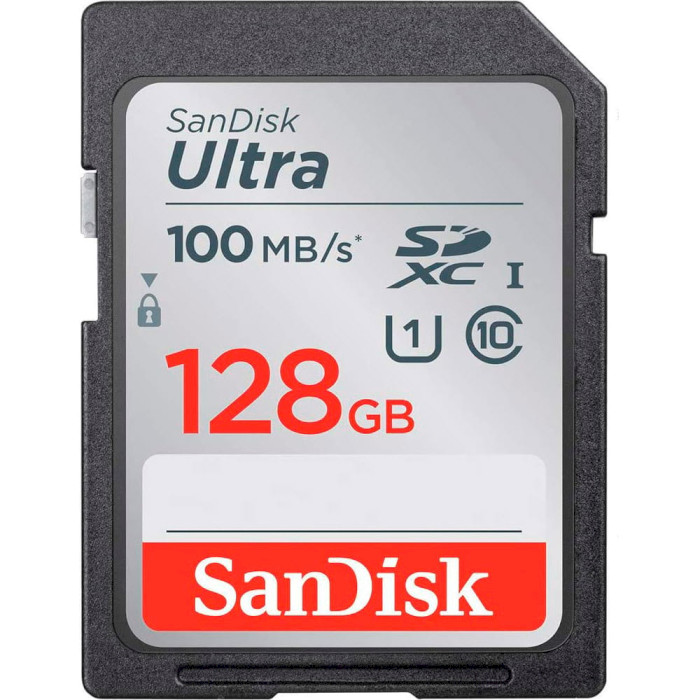Карта памяти SANDISK SDXC Ultra 128GB UHS-I Class 10 (SDSDUNR-128G-GN6IN)