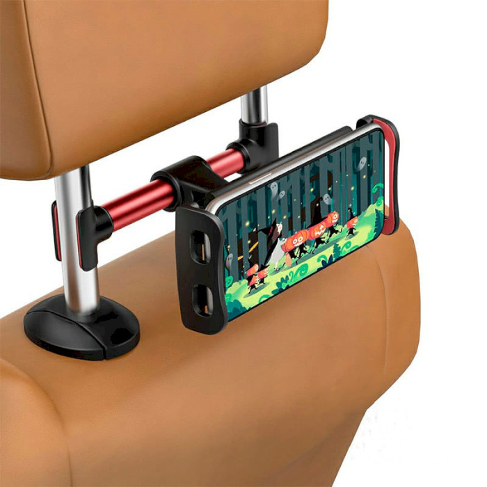 Автодержатель для планшета BASEUS Back Seat Car Mount Holder Red (SUHZ-91)