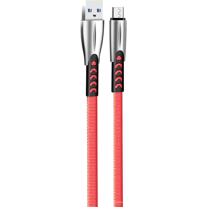 Кабель COLORWAY Nylon Braided USB to Micro-B 1м Red (CW-CBUM011-RD)