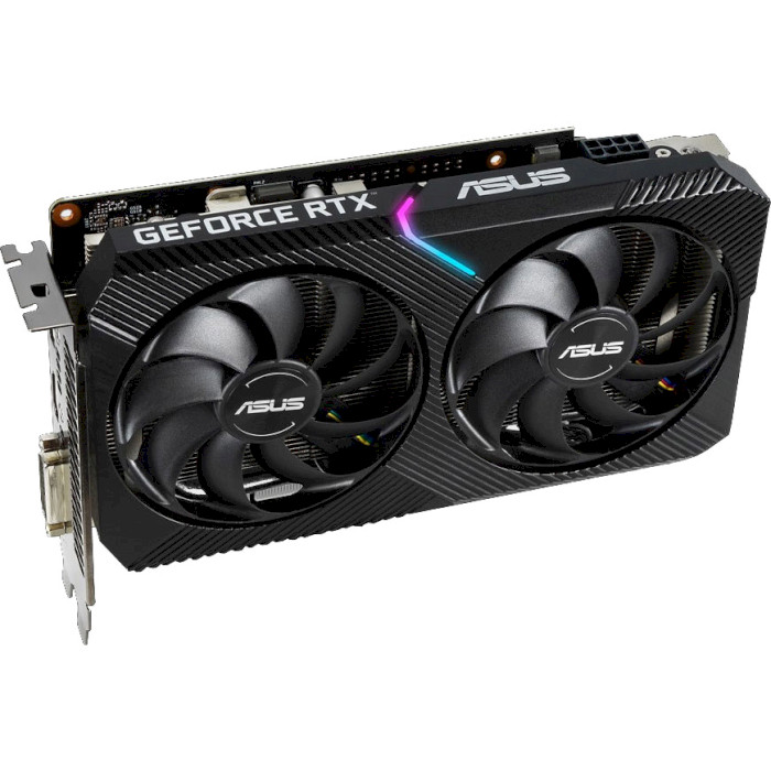 Відеокарта ASUS Dual GeForce RTX 2060 Mini OC Edition 6GB GDDR6 (DUAL-RTX2060-O6G-MINI)