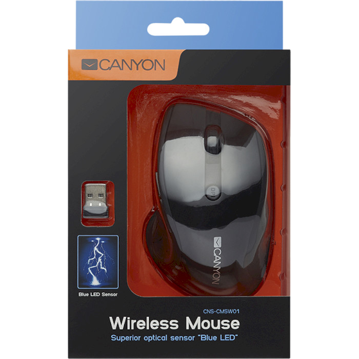 Мышь CANYON MW-01 Black (CNS-CMSW01B)