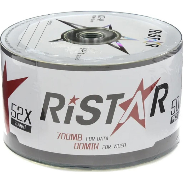 CD-R RIDATA RiStar 700MB 52x 50pcs/wrap (901OEDRALW002)