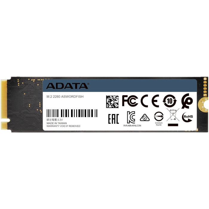 SSD диск ADATA Swordfish 1TB M.2 NVMe (ASWORDFISH-1T-C)