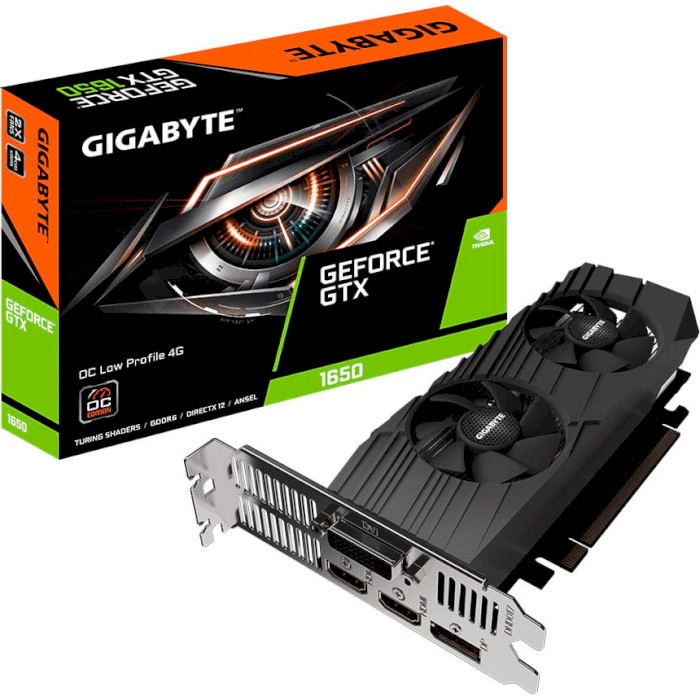 Відеокарта GIGABYTE GeForce GTX 1650 D6 OC (GV-N1656OC-4GL)