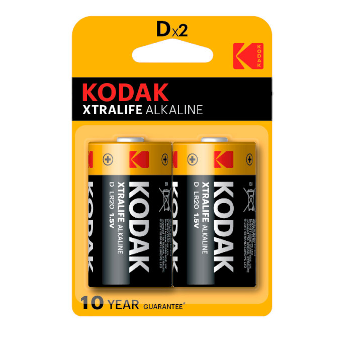 Батарейка KODAK Xtralife D 2шт/уп (30952058)