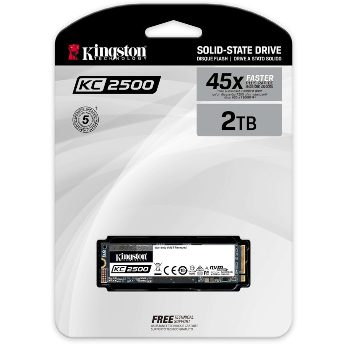 SSD диск KINGSTON KC2500 2TB M.2 NVMe (SKC2500M8/2000G)