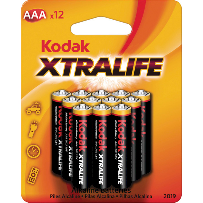 Батарейка KODAK Xtralife AAA 12шт/уп (30890213)