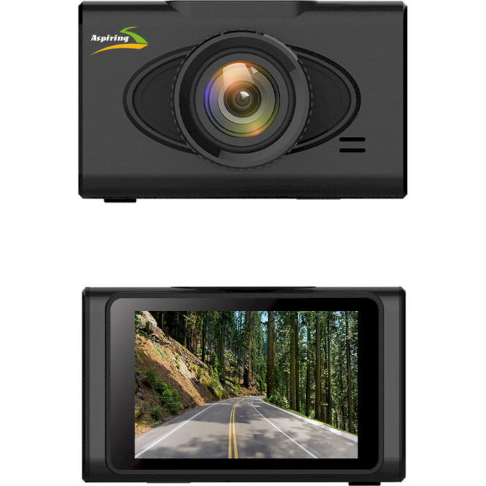 Автомобильный видеорегистратор с камерой заднего вида ASPIRING Alibi 6 Dual (AL198766)