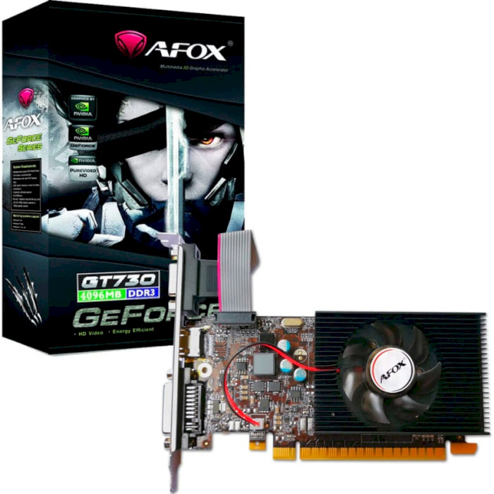 Відеокарта AFOX GeForce GT 730 (AF730-4096D3L6)