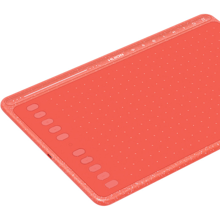 Графічний планшет HUION HS611 Coral Red