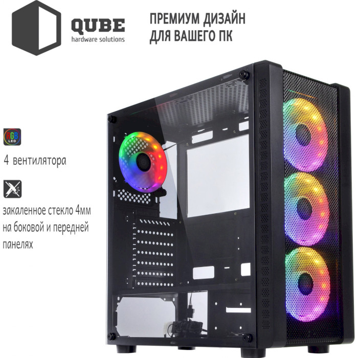 Корпус QUBE Storm Black (STORM_F5NU3)