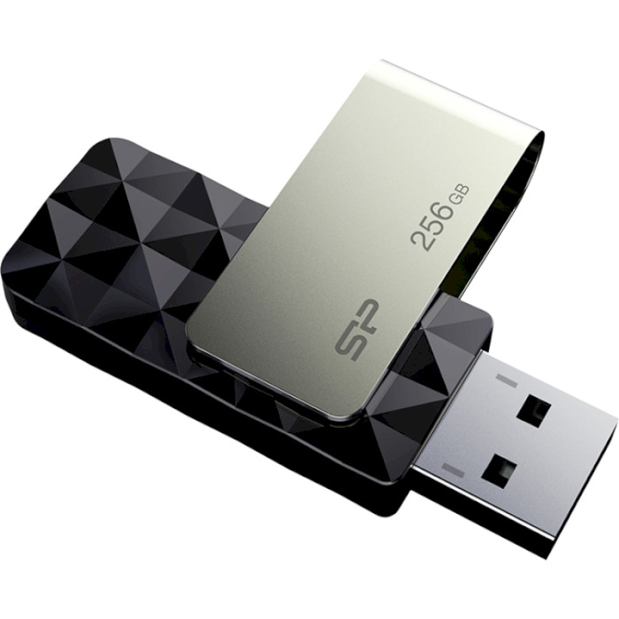 Флешка SILICON POWER Blaze B30 USB3.2 256GB Black (SP256GBUF3B30V1K)